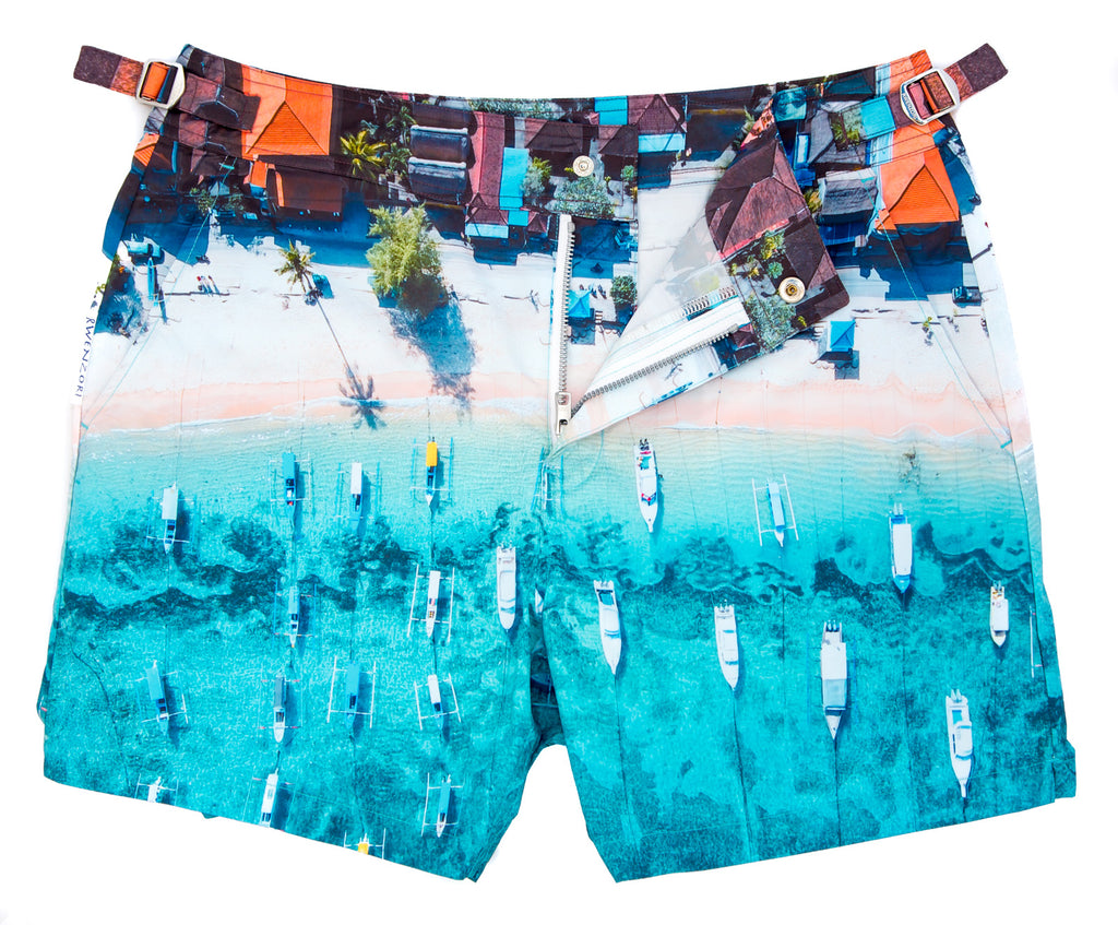 Premium Swim Shorts - 'French Riviera' – Rwenzori