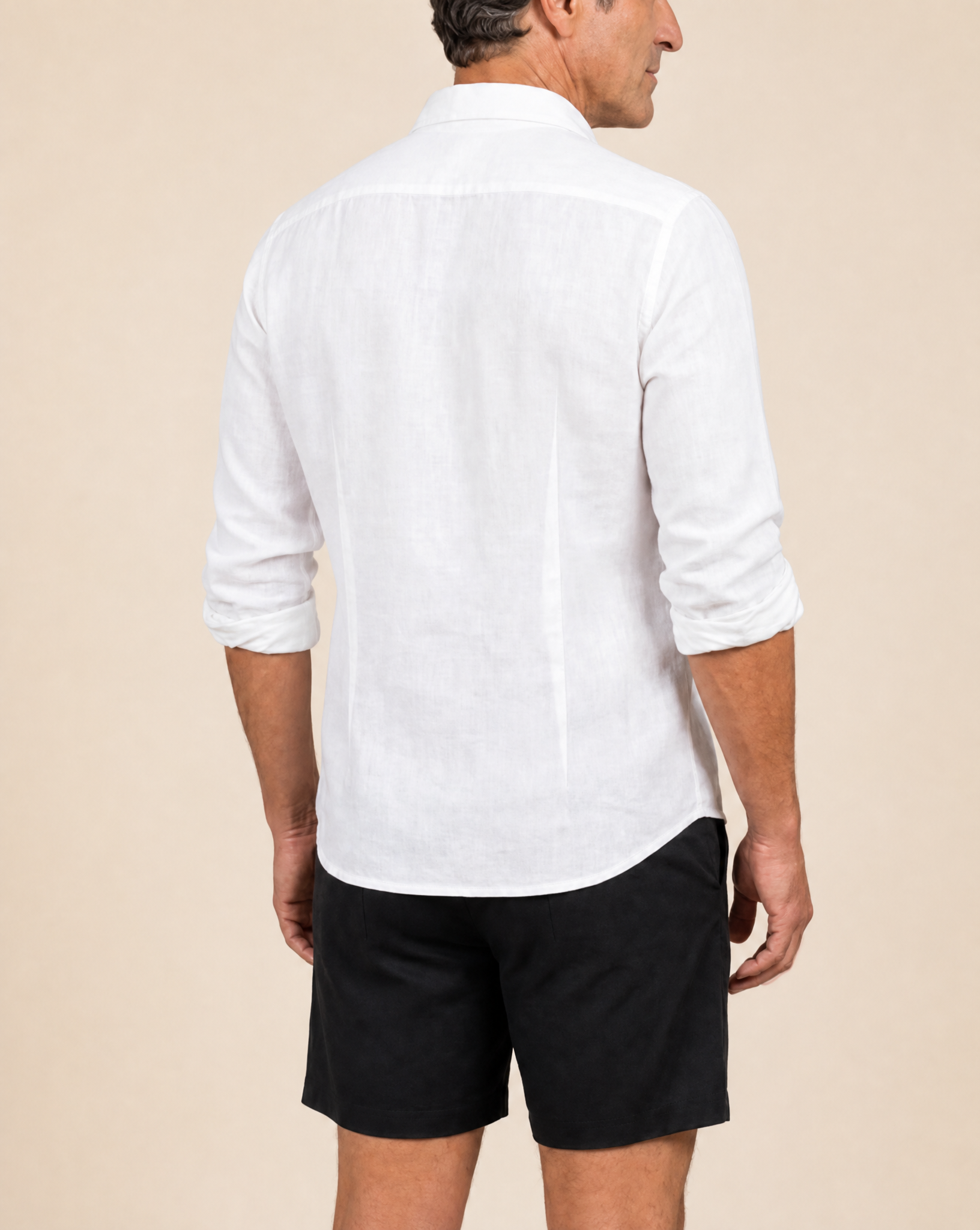Linen Resort Shirt - White