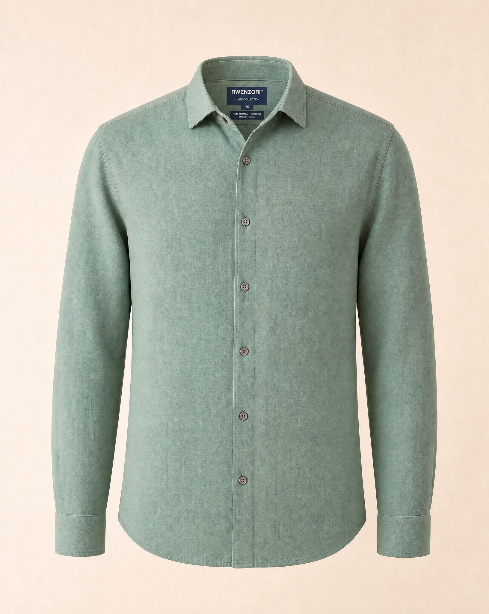 Linen Resort Shirt - Sage