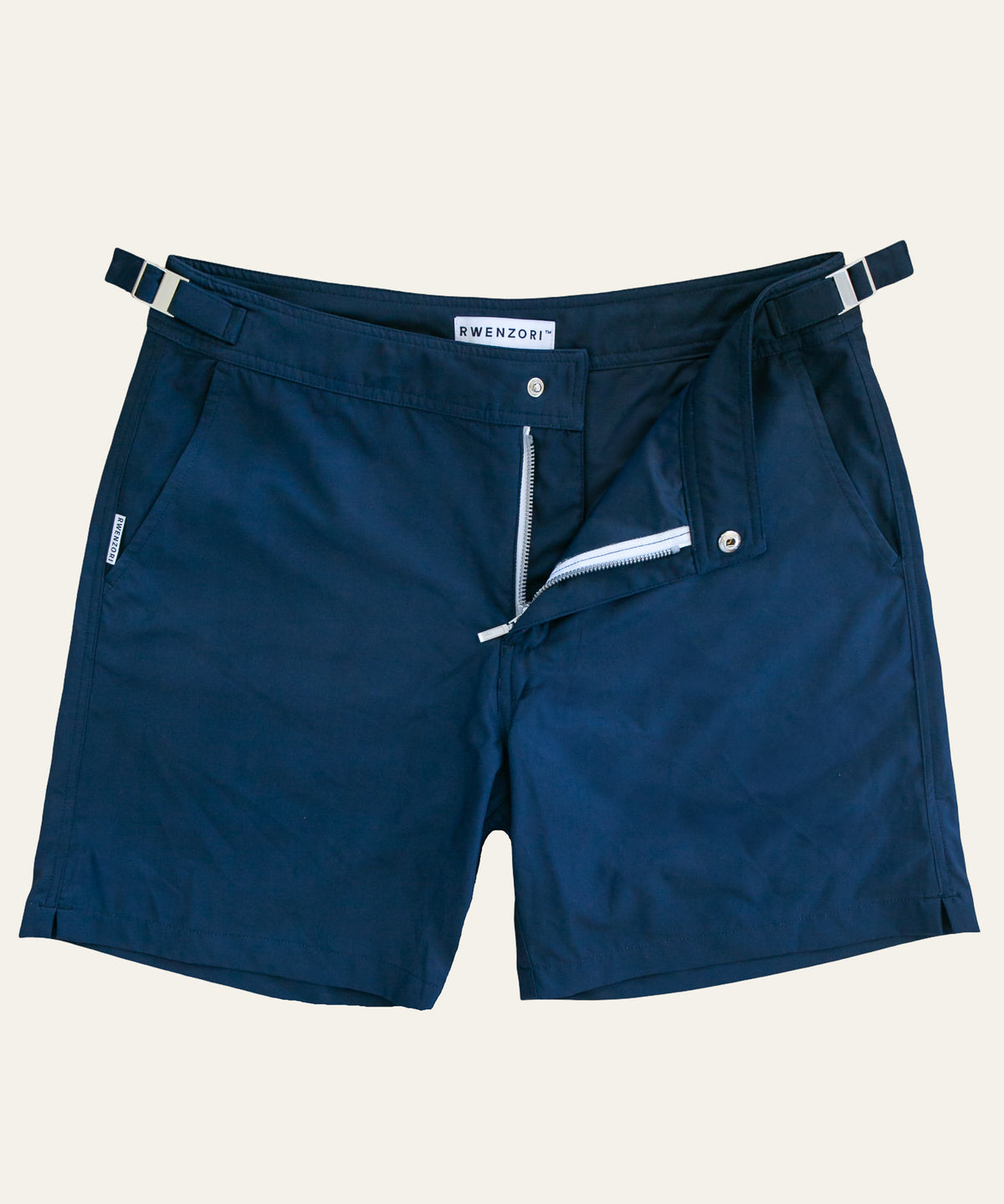 Rwenzori performance series swim trunks collection.
