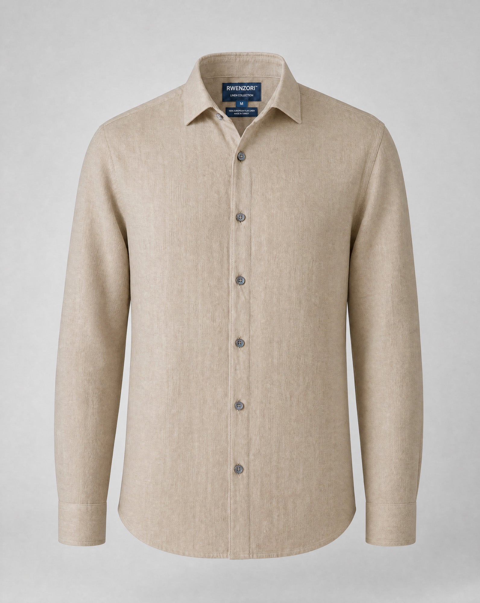 Linen Resort Shirt - Taupe